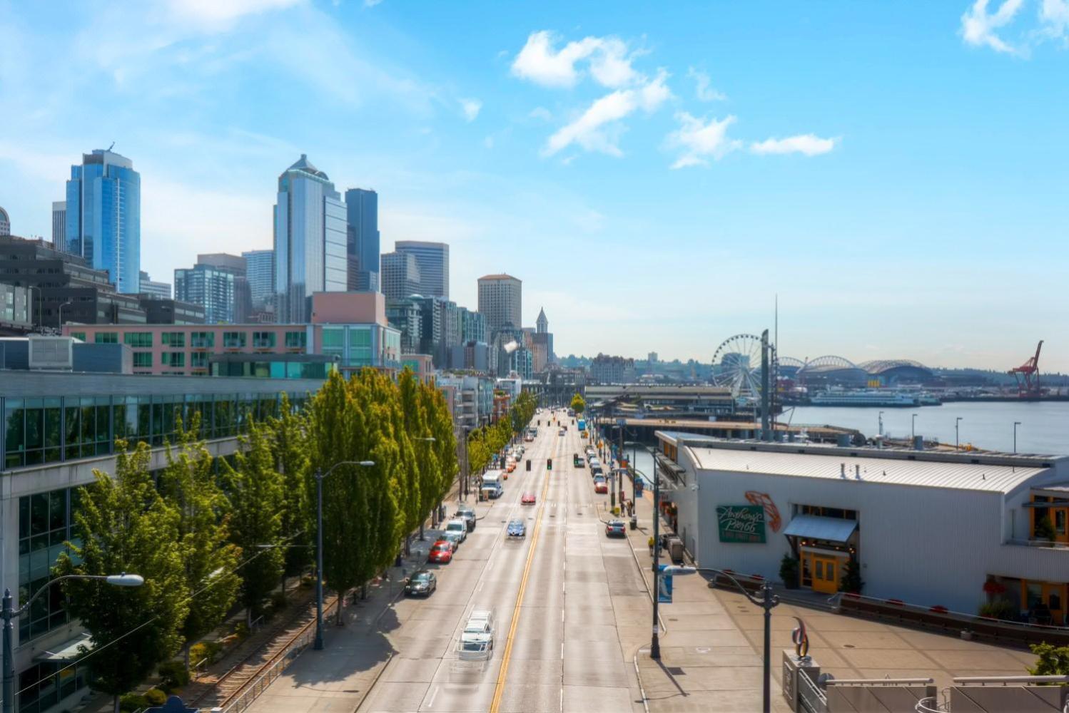 Space Needle Downtown Modern Top Story Penthouse Seattle Exterior foto
